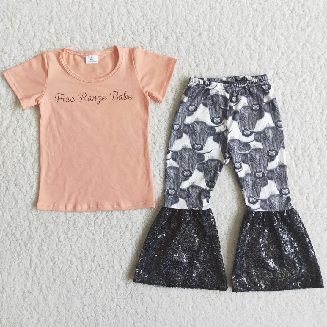 Girls Free Range Babe Pants Set