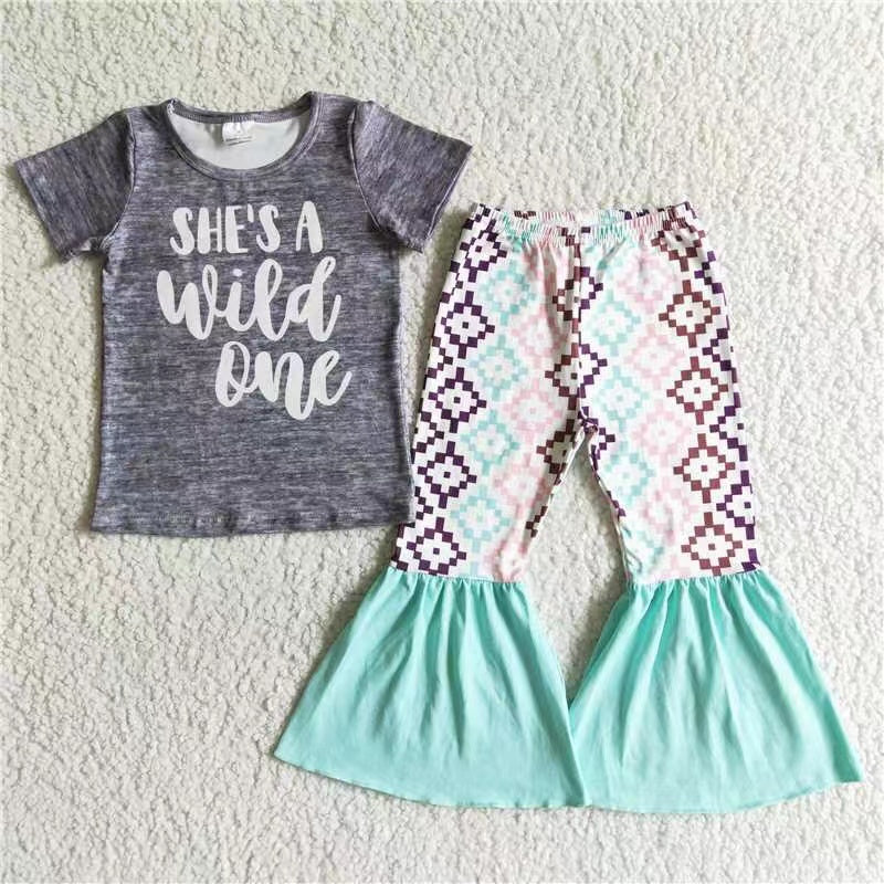 Girls She’s A Wild One Pants Set