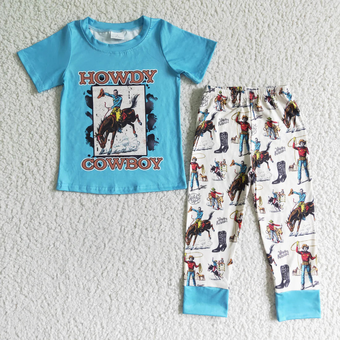 Boys Howdy Cowboy Pants Set