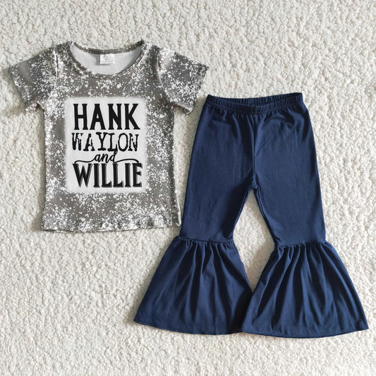 Girls Hank Waylon & Willie Pants Set