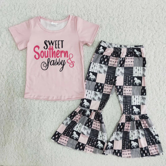 Girls Sweet Southern & Sassy Pants Set