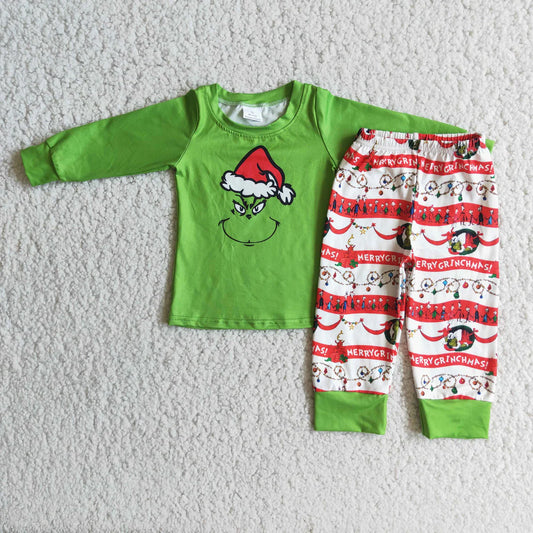 Boys Grinch PJ Set