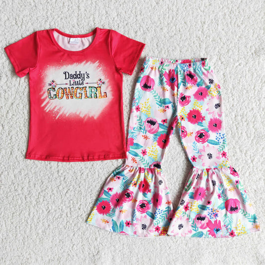 Girls Daddy’s Little Cowgirl Pants Set