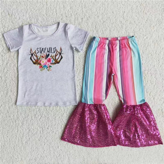 Girls Stay Wild Pants Set